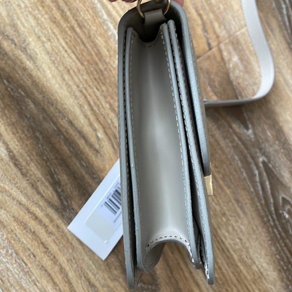 FRAME Le Signature Mini Leather Crossbody Bag in Taupe NWT - Picture 9 of 14